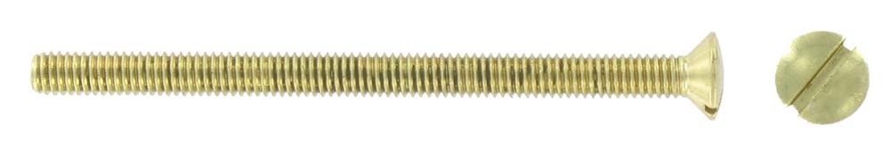 Norslo Screws Raised CSK Brass 3.5 x 35mm 100 Pk